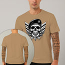Camiseta Estampada Capitão Caveira 100% Algodão Premium Fio 30.1 Penteado Nexstar