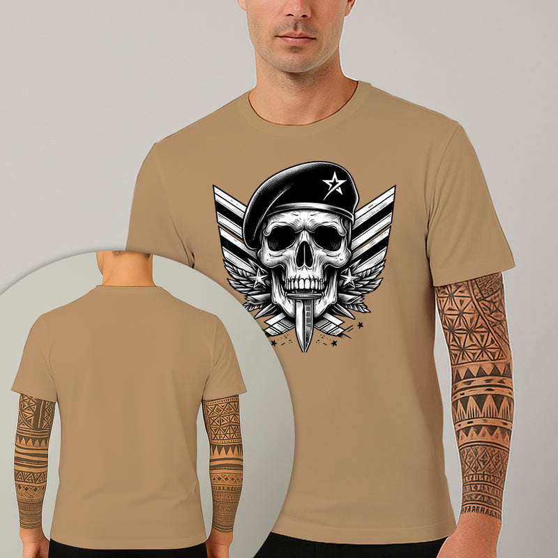 Camiseta Estampada Capitão Caveira 100% Algodão Premium Fio 30.1 Penteado Nexstar