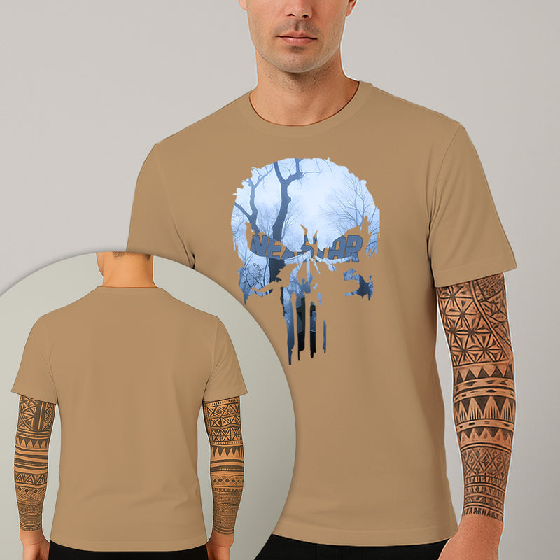 Camiseta Estampada Cemetery Skull 100% Algodão Premium Fio 30.1 Penteado Nexstar