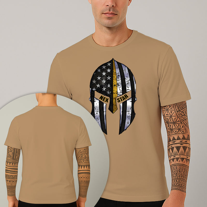 Camiseta Estampada Spartan Cap 100% Algodão Premium Fio 30.1 Penteado Nexstar