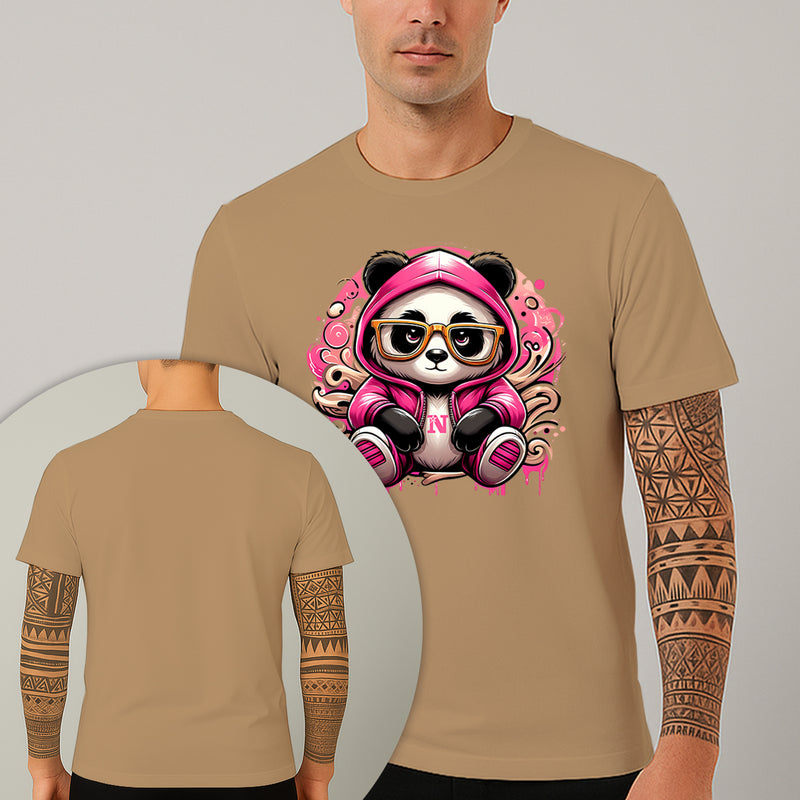 Camiseta Estampada Panda Bolado 100% Algodão Premium Fio 30.1 Penteado Nexstar