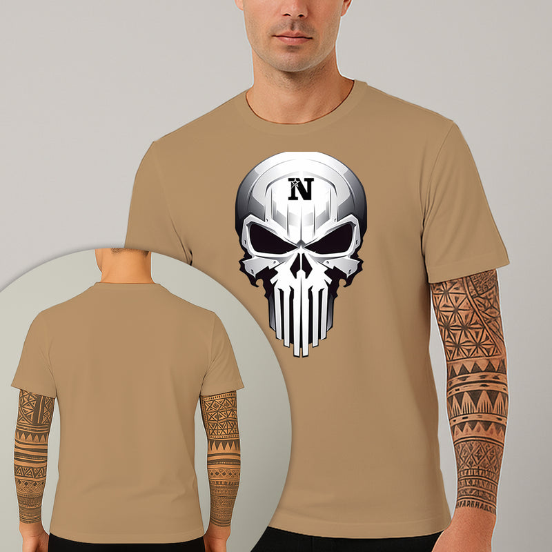Camiseta Estampada Caveira Blindada 100% Algodão Premium Fio 30.1 Penteado Nexstar