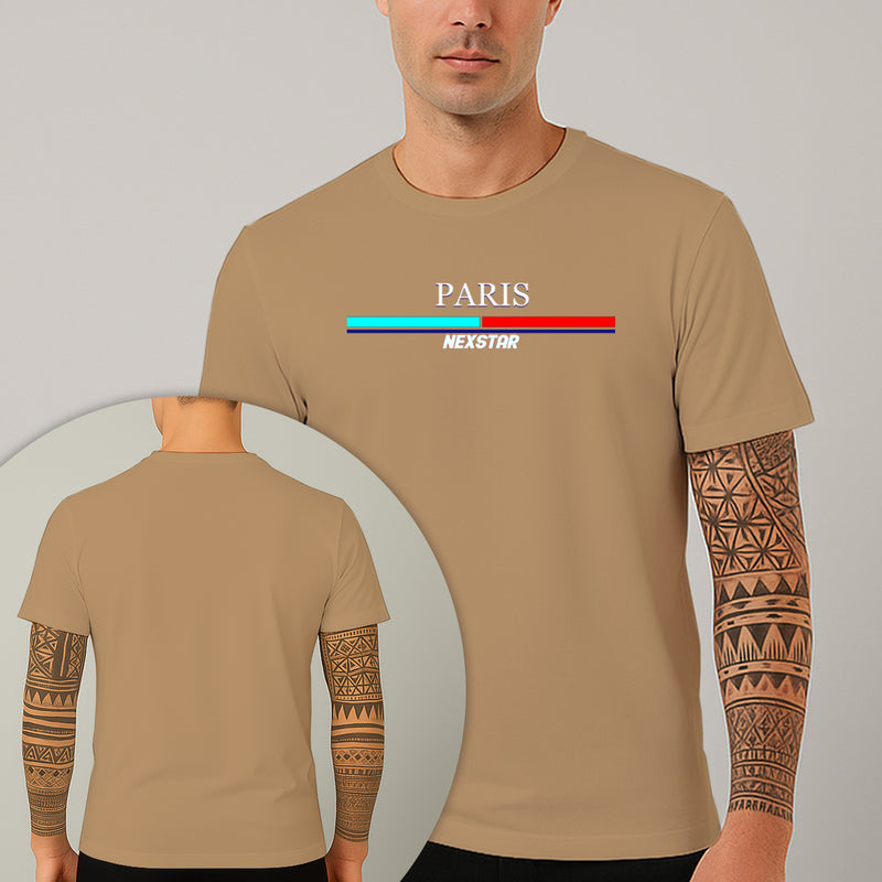 Camiseta Estampada Paris 100% Algodão Premium Fio 30.1 Penteado Nexstar