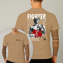 Camiseta Estampada Fighter 100% Algodão Premium Fio 30.1 Penteado Nexstar