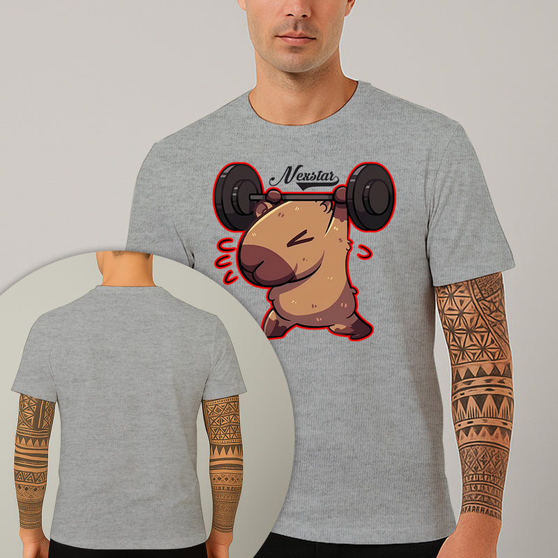 Camiseta Estampada Capivara Shape 100% Algodão Premium Fio 30.1 Penteado Nexstar