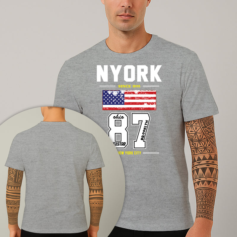 Camiseta Estampada Nyork Ohio 87 100% Algodão Premium Fio 30.1 Penteado Nexstar