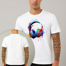 Camiseta Estampada Headset Colors 100% Algodão Premium Fio 30.1 Penteado Nexstar