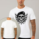 Camiseta Estampada Capitão Caveira 100% Algodão Premium Fio 30.1 Penteado Nexstar