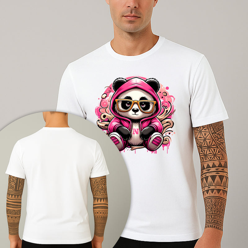 Camiseta Estampada Panda Bolado 100% Algodão Premium Fio 30.1 Penteado Nexstar