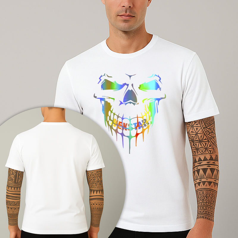 Camiseta Estampada Palhaço Holográfico 100% Algodão Premium Fio 30.1 Penteado Nexstar