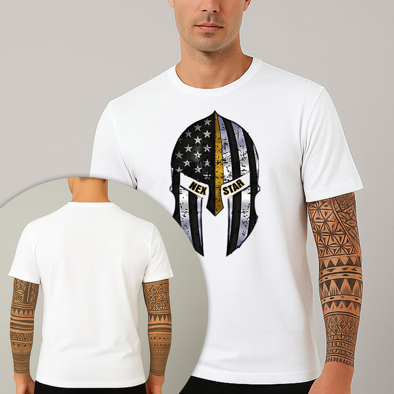 Camiseta Estampada Spartan Cap 100% Algodão Premium Fio 30.1 Penteado Nexstar