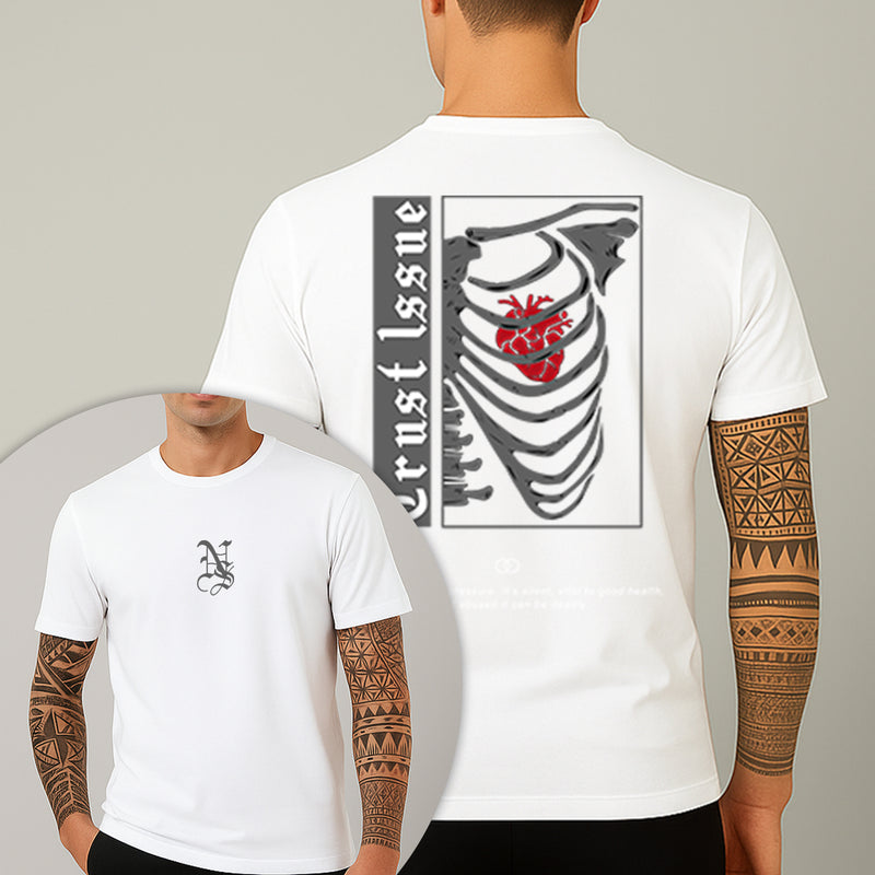 Camiseta Estampada Trust Issue 100% Algodão Premium Fio 30.1 Penteado Nexstar