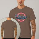 Camiseta Estampada Chicago College 100% Algodão Premium Fio 30.1 Penteado Nexstar