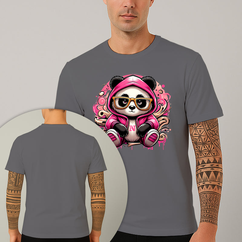 Camiseta Estampada Panda Bolado 100% Algodão Premium Fio 30.1 Penteado Nexstar