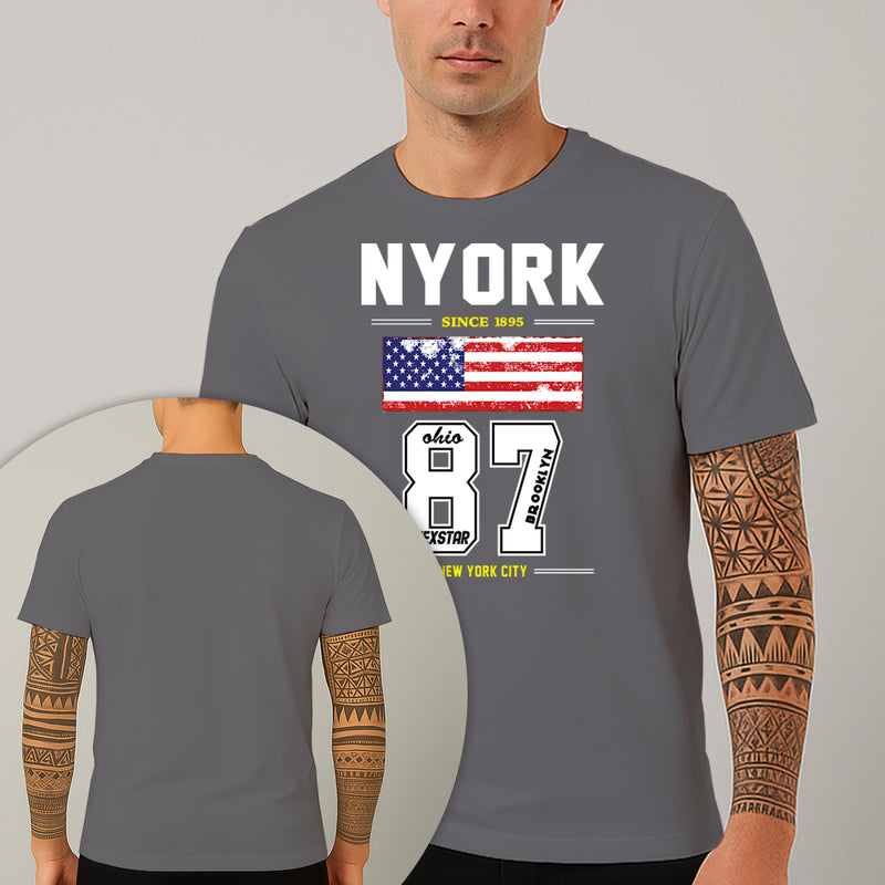 Camiseta Estampada Nyork Ohio 87 100% Algodão Premium Fio 30.1 Penteado Nexstar