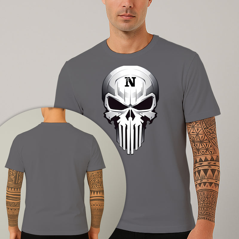 Camiseta Estampada Caveira Blindada 100% Algodão Premium Fio 30.1 Penteado Nexstar