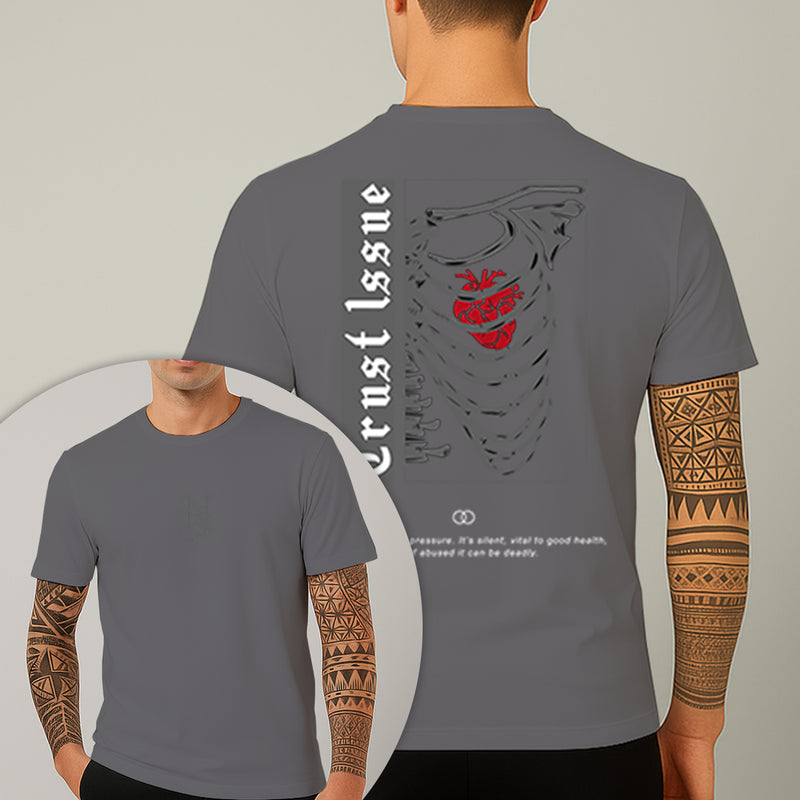 Camiseta Estampada Trust Issue 100% Algodão Premium Fio 30.1 Penteado Nexstar