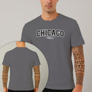 Camiseta Estampada Chicago Usa 100% Algodão Premium Fio 30.1 Penteado Nexstar
