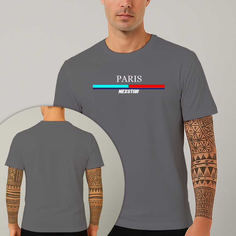 Camiseta Estampada Paris 100% Algodão Premium Fio 30.1 Penteado Nexstar