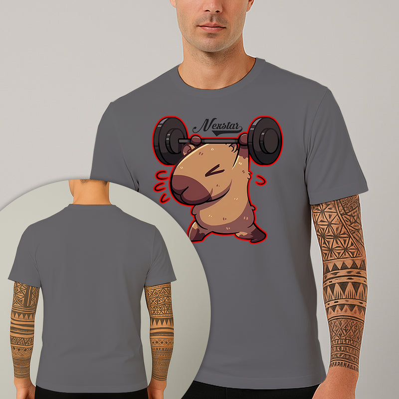 Camiseta Estampada Capivara Shape 100% Algodão Premium Fio 30.1 Penteado Nexstar