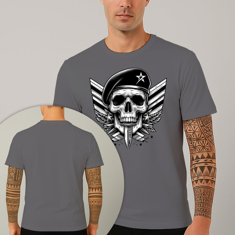 Camiseta Estampada Capitão Caveira 100% Algodão Premium Fio 30.1 Penteado Nexstar