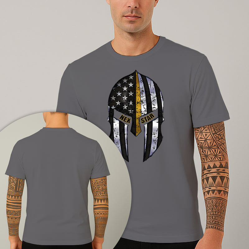 Camiseta Estampada Spartan Cap 100% Algodão Premium Fio 30.1 Penteado Nexstar