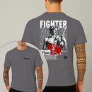 Camiseta Estampada Fighter 100% Algodão Premium Fio 30.1 Penteado Nexstar