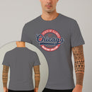 Camiseta Estampada Chicago College 100% Algodão Premium Fio 30.1 Penteado Nexstar