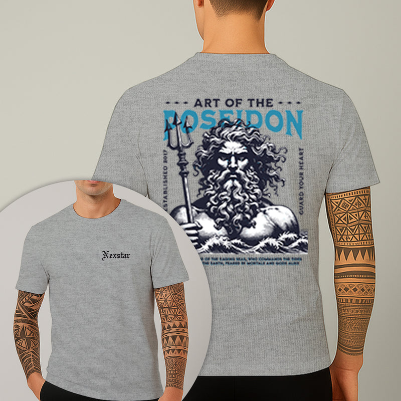 Camiseta Estampada Poseidon 100% Algodão Premium Fio 30.1 Penteado Nexstar