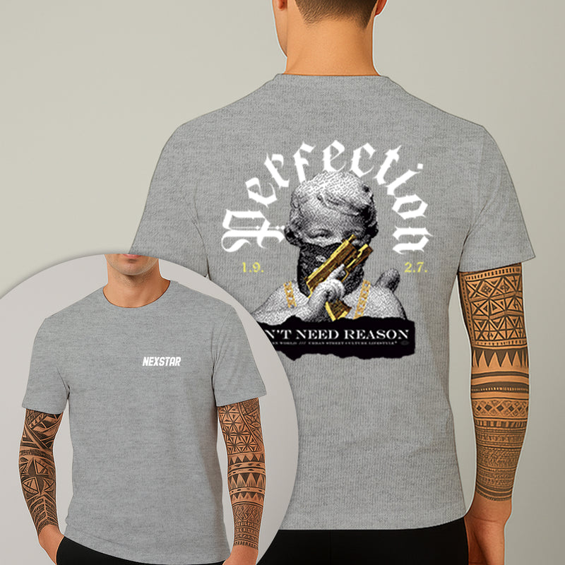 Camiseta Estampada Anjo Perfection Bolado 100% Algodão Premium Fio 30.1 Penteado Nexstar