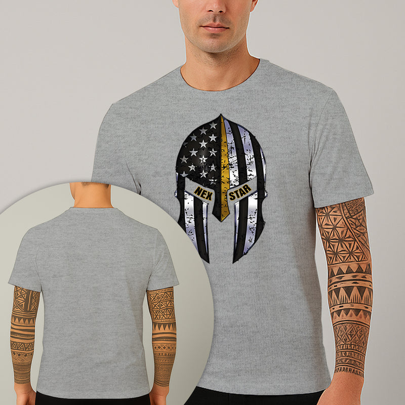 Camiseta Estampada Spartan Cap 100% Algodão Premium Fio 30.1 Penteado Nexstar