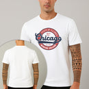 Camiseta Estampada Chicago College 100% Algodão Premium Fio 30.1 Penteado Nexstar