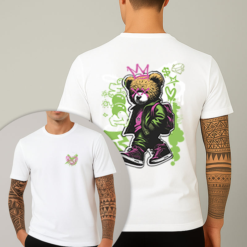 Camiseta Estampada Urso Bag 100% Algodão Premium Fio 30.1 Penteado Nexstar