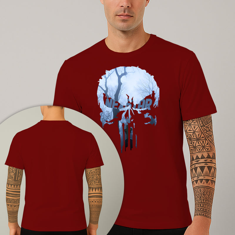 Camiseta Estampada Cemetery Skull 100% Algodão Premium Fio 30.1 Penteado Nexstar
