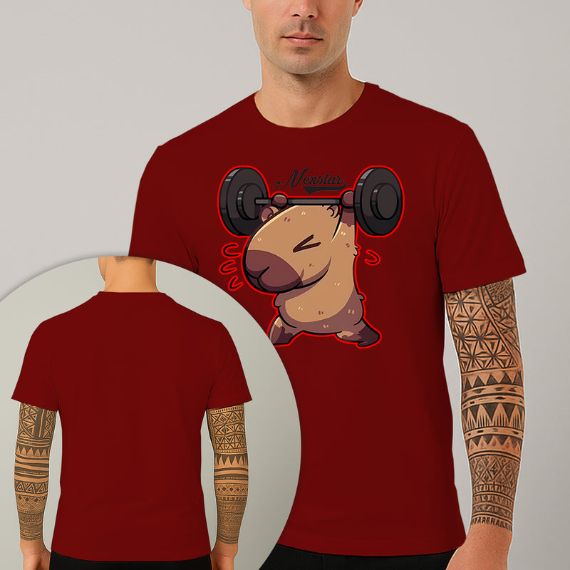 Camiseta Estampada Capivara Shape 100% Algodão Premium Fio 30.1 Penteado Nexstar