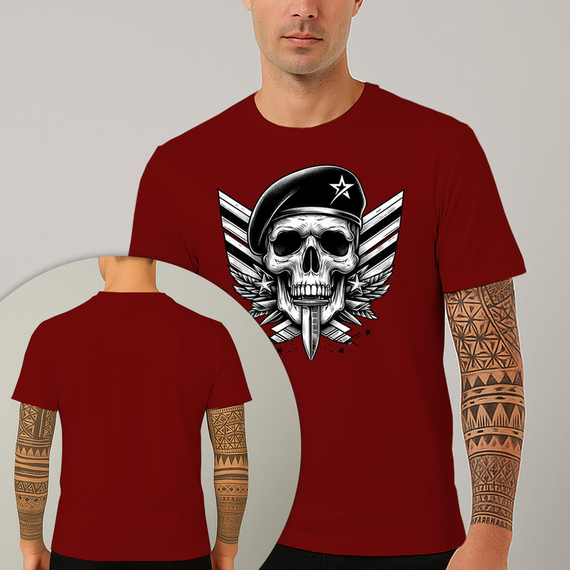 Camiseta Estampada Capitão Caveira 100% Algodão Premium Fio 30.1 Penteado Nexstar