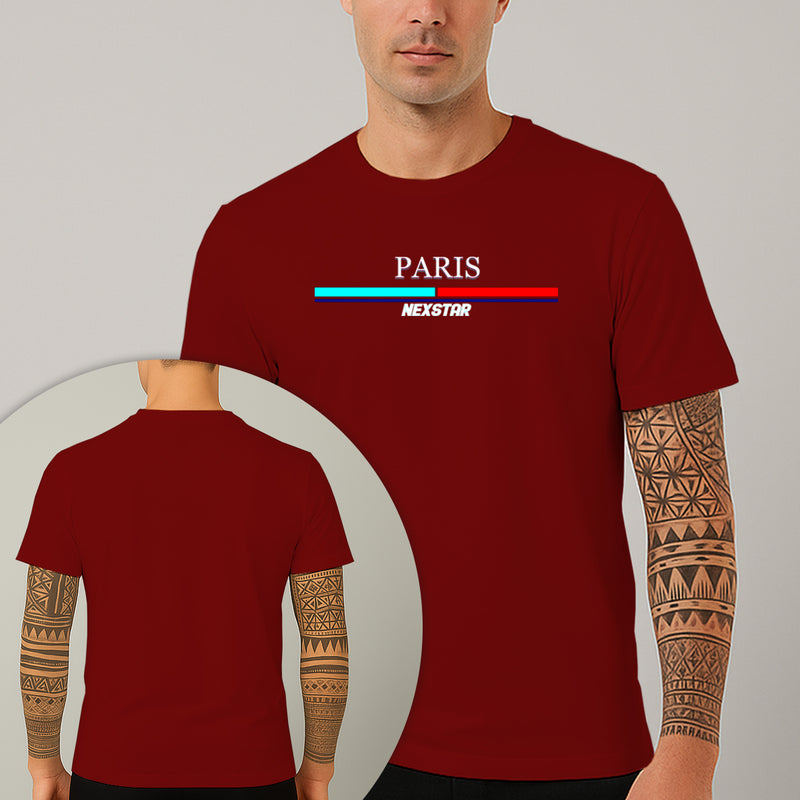 Camiseta Estampada Paris 100% Algodão Premium Fio 30.1 Penteado Nexstar