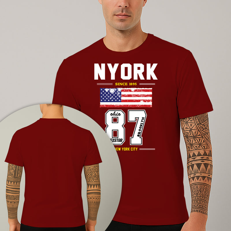 Camiseta Estampada Nyork Ohio 87 100% Algodão Premium Fio 30.1 Penteado Nexstar