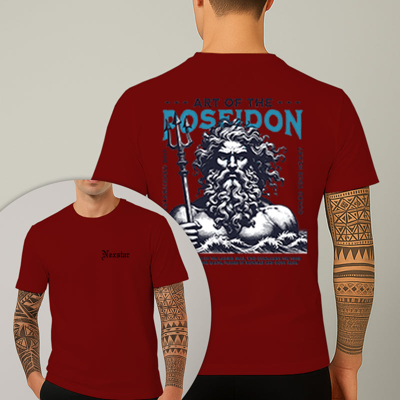 Camiseta Estampada Poseidon 100% Algodão Premium Fio 30.1 Penteado Nexstar