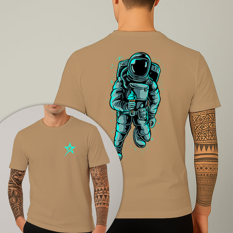 Camiseta Estampada Astronauta Ice Cream 100% Algodão Premium Fio 30.1 Penteado Nexstar
