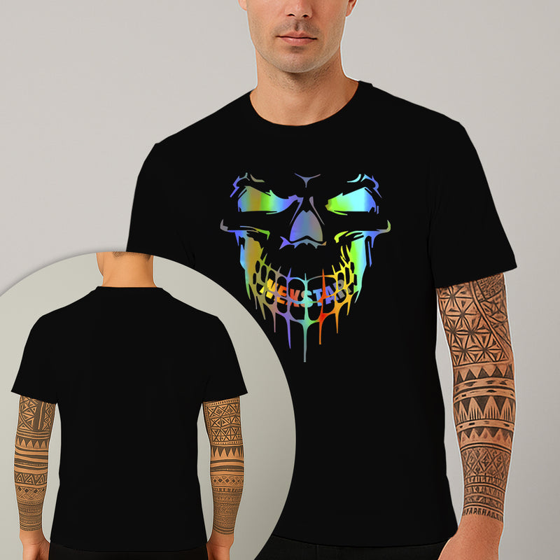 Camiseta Estampada Palhaço Holográfico 100% Algodão Premium Fio 30.1 Penteado Nexstar