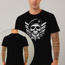Camiseta Estampada Capitão Caveira 100% Algodão Premium Fio 30.1 Penteado Nexstar