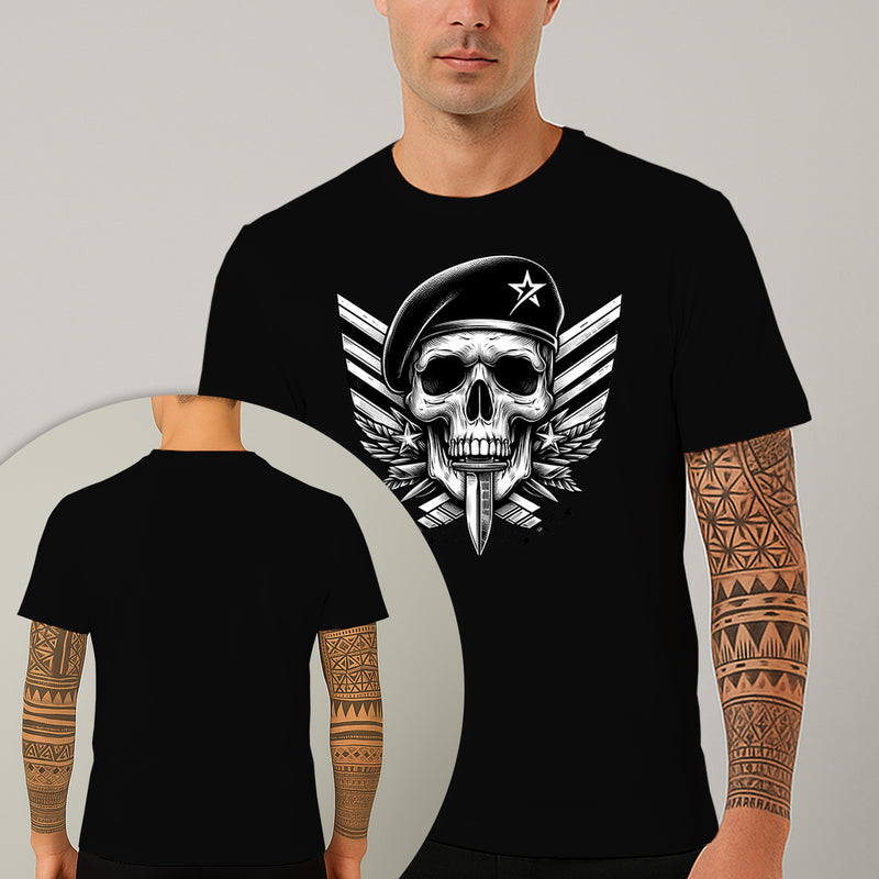 Camiseta Estampada Capitão Caveira 100% Algodão Premium Fio 30.1 Penteado Nexstar