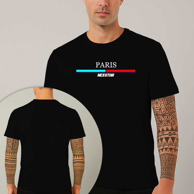 Camiseta Estampada Paris 100% Algodão Premium Fio 30.1 Penteado Nexstar