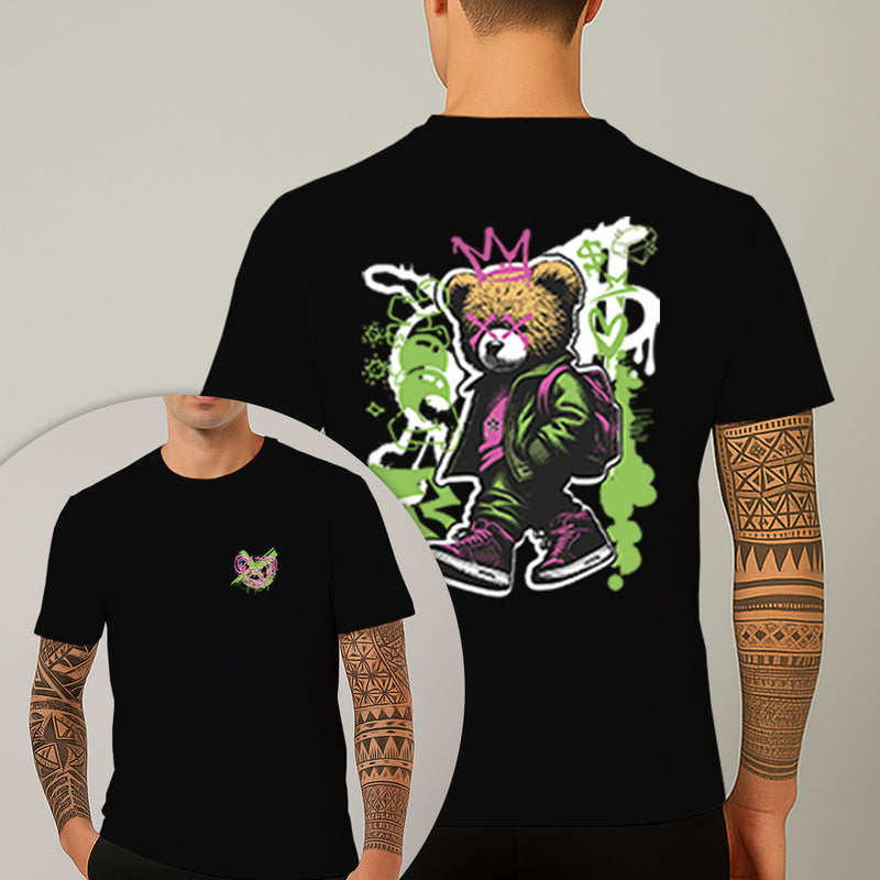 Camiseta Estampada Urso Bag 100% Algodão Premium Fio 30.1 Penteado Nexstar