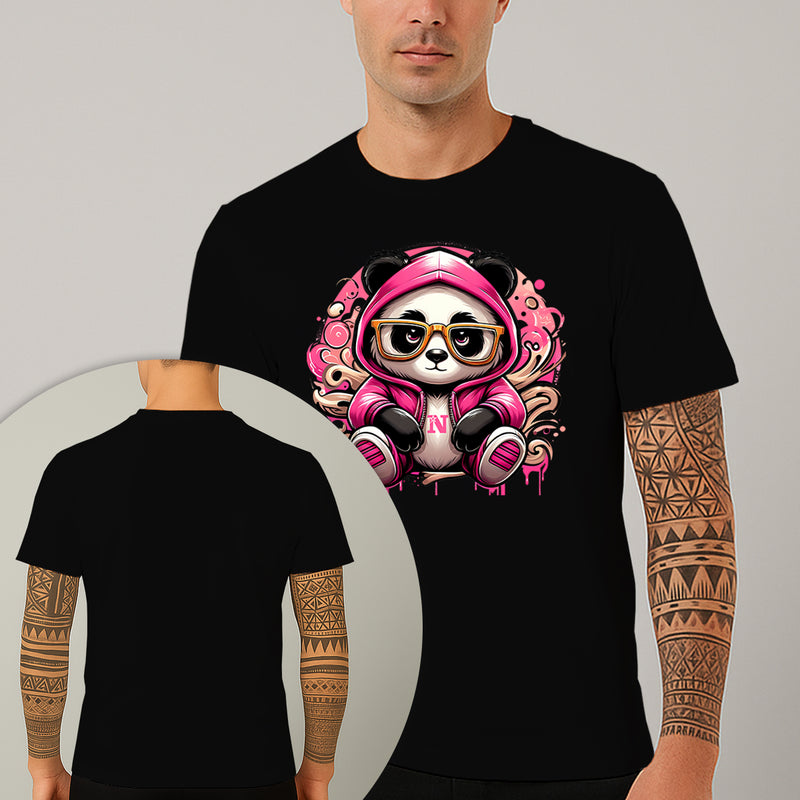 Camiseta Estampada Panda Bolado 100% Algodão Premium Fio 30.1 Penteado Nexstar