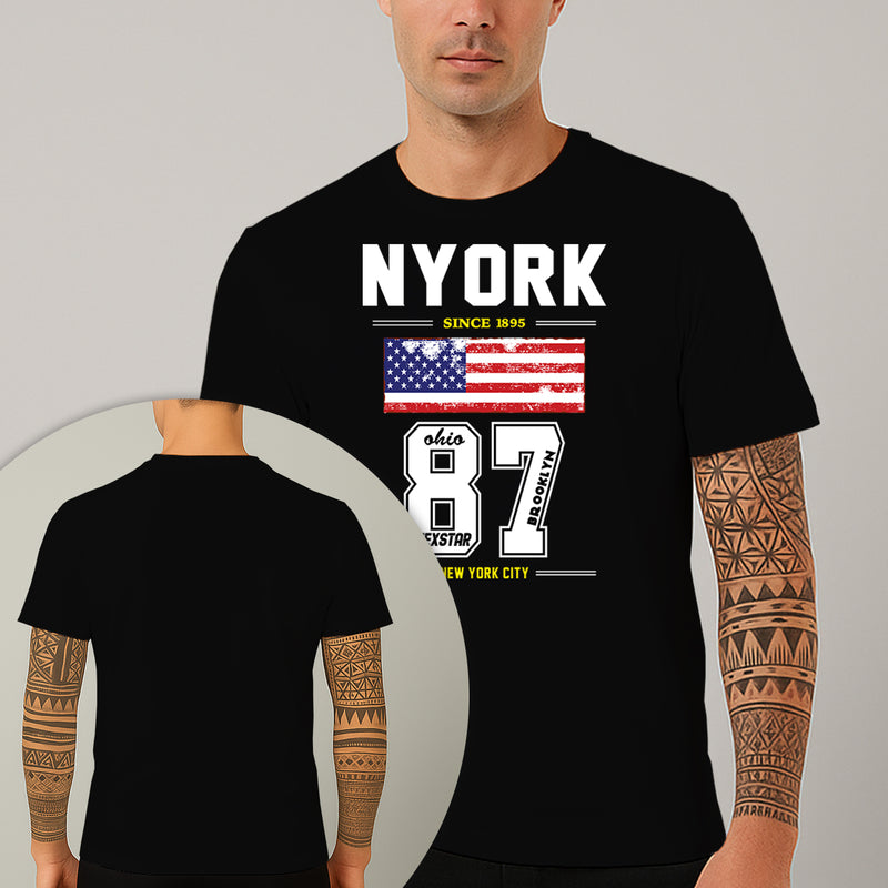 Camiseta Estampada Nyork Ohio 87 100% Algodão Premium Fio 30.1 Penteado Nexstar