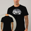 Camiseta Estampada Bat Skull 100% Algodão Premium Fio 30.1 Penteado Nexstar