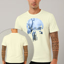 Camiseta Estampada Cemetery Skull 100% Algodão Premium Fio 30.1 Penteado Nexstar
