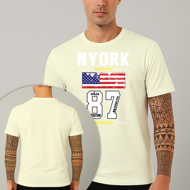 Camiseta Estampada Nyork Ohio 87 100% Algodão Premium Fio 30.1 Penteado Nexstar
